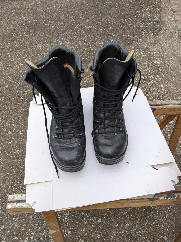 Zwarte leren boots, maat 39, Kleding | Heren, Schoenen, Onbekend, Zwart, Boots, Nieuw