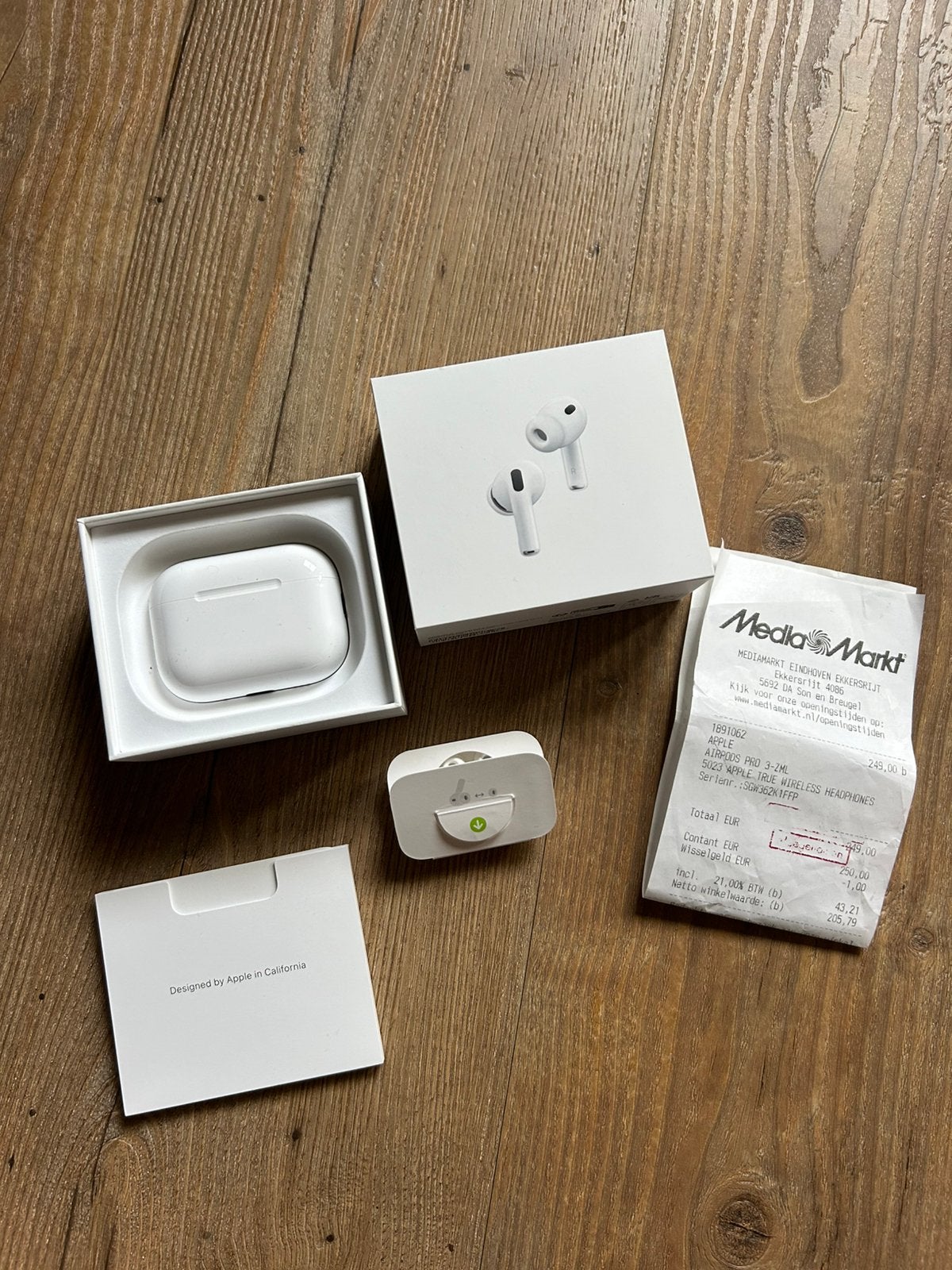 Apple AirPods Pro gen 3 (incl. beschermhoesje), Bluetooth, In gehoorgang (in-ear), Nieuw, Ophalen of Verzenden