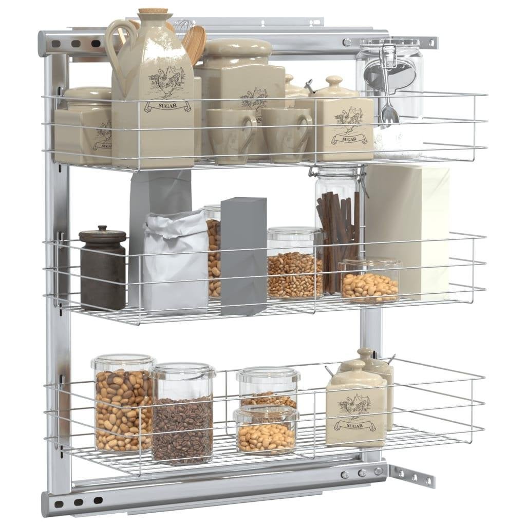 Draadmand uittrekbaar 3 laags -  apothekerskast  47x25x56cm, Huis en Inrichting, Minder dan 50 cm, Nieuw, Ophalen of Verzenden