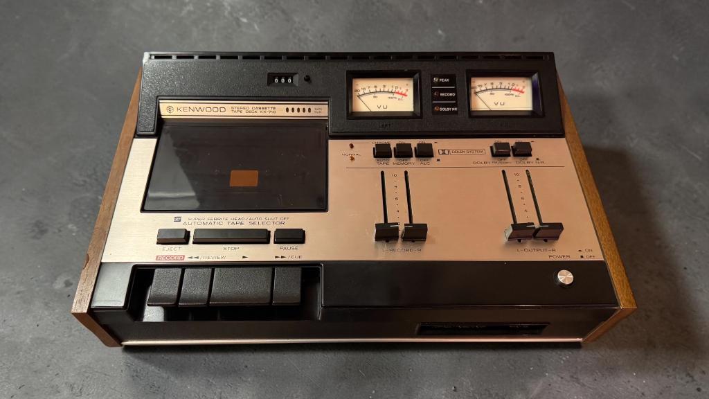Kenwood KX-710 • GEREVISEERD • GARANTIE • Zeldzaam, Audio, Tv en Foto, Cassettedecks, Tape counter, Enkel, Ophalen of Verzenden