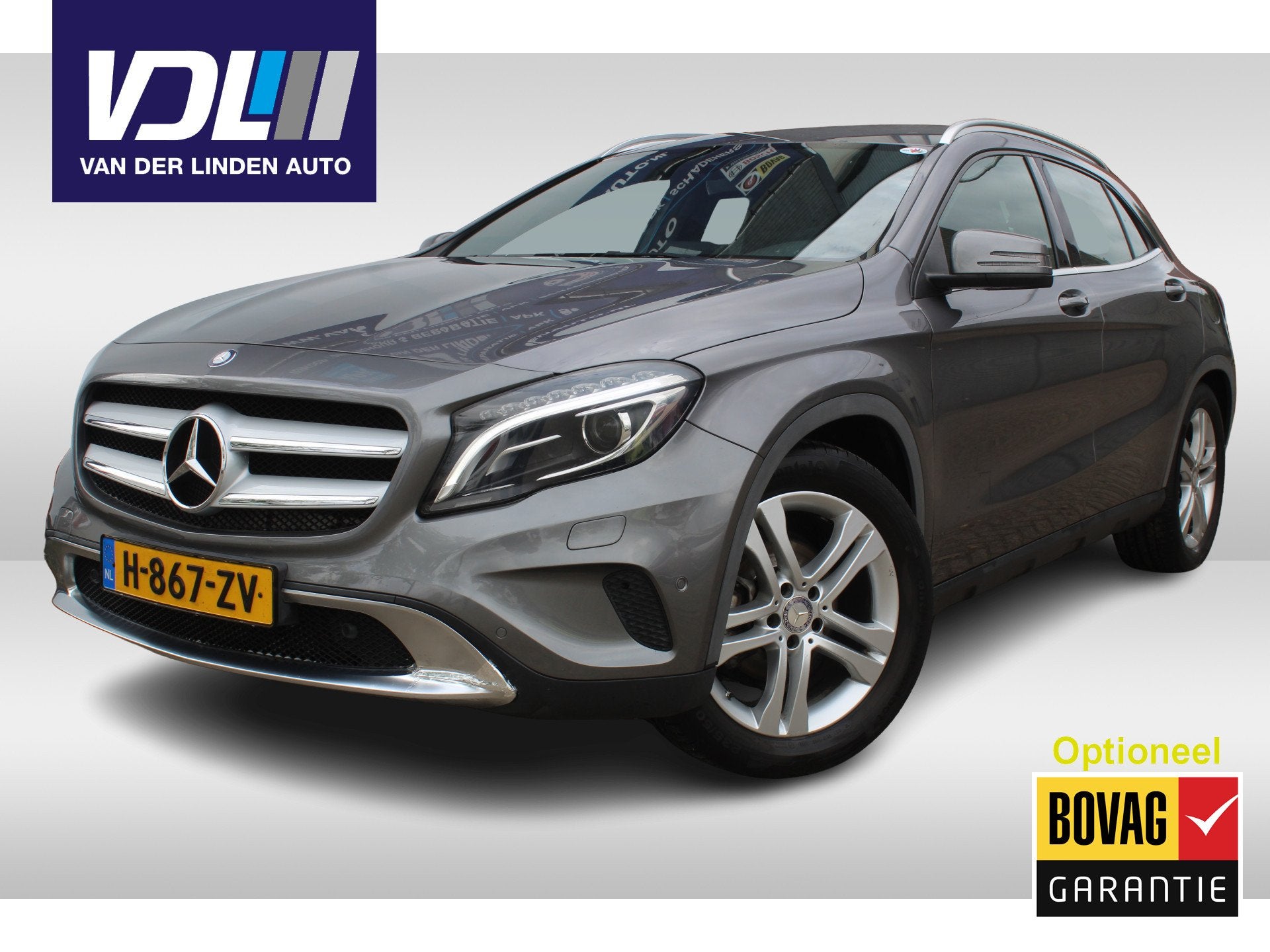 Mercedes-Benz GLA 180 Prestige Stoel Verwarming l Navi l Par, Voorwielaandrijving, Gebruikt, 4 cilinders, Leder en Stof