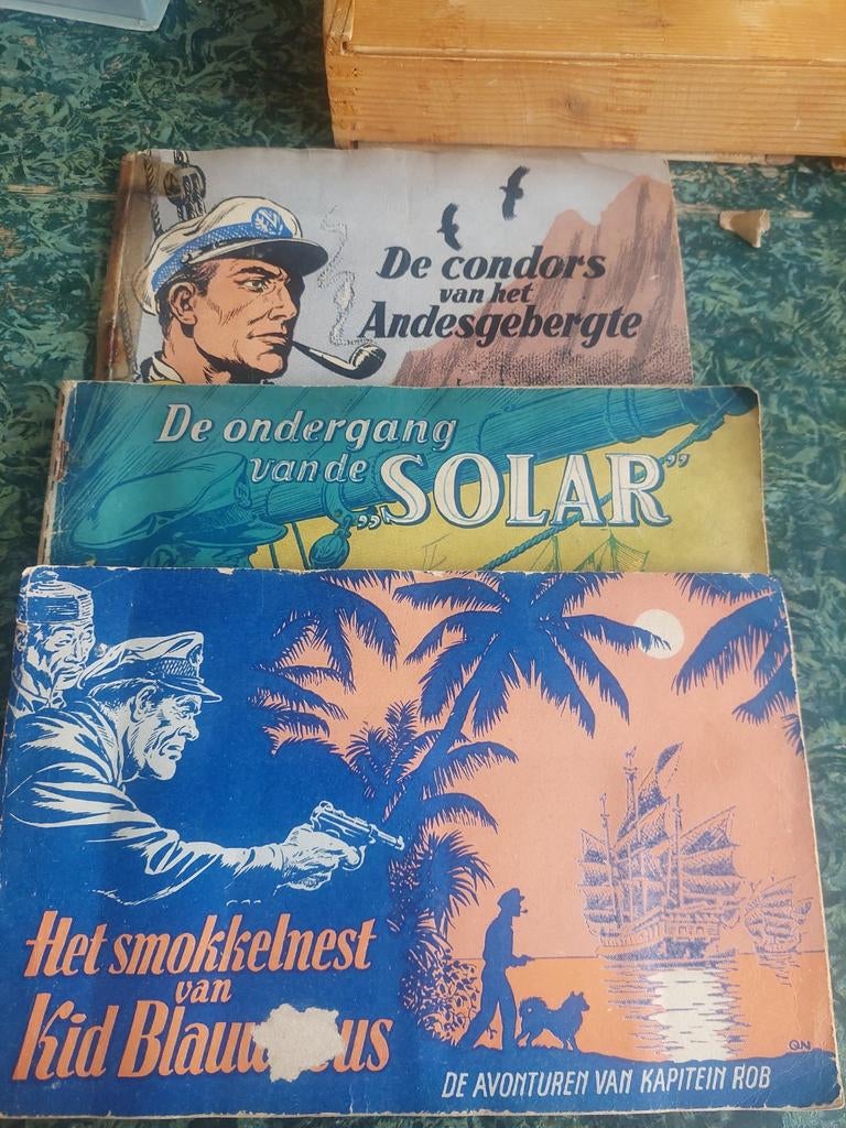 Kapitein Rob Boeken - 3 Vintage Avonturenstrips, Ophalen of Verzenden