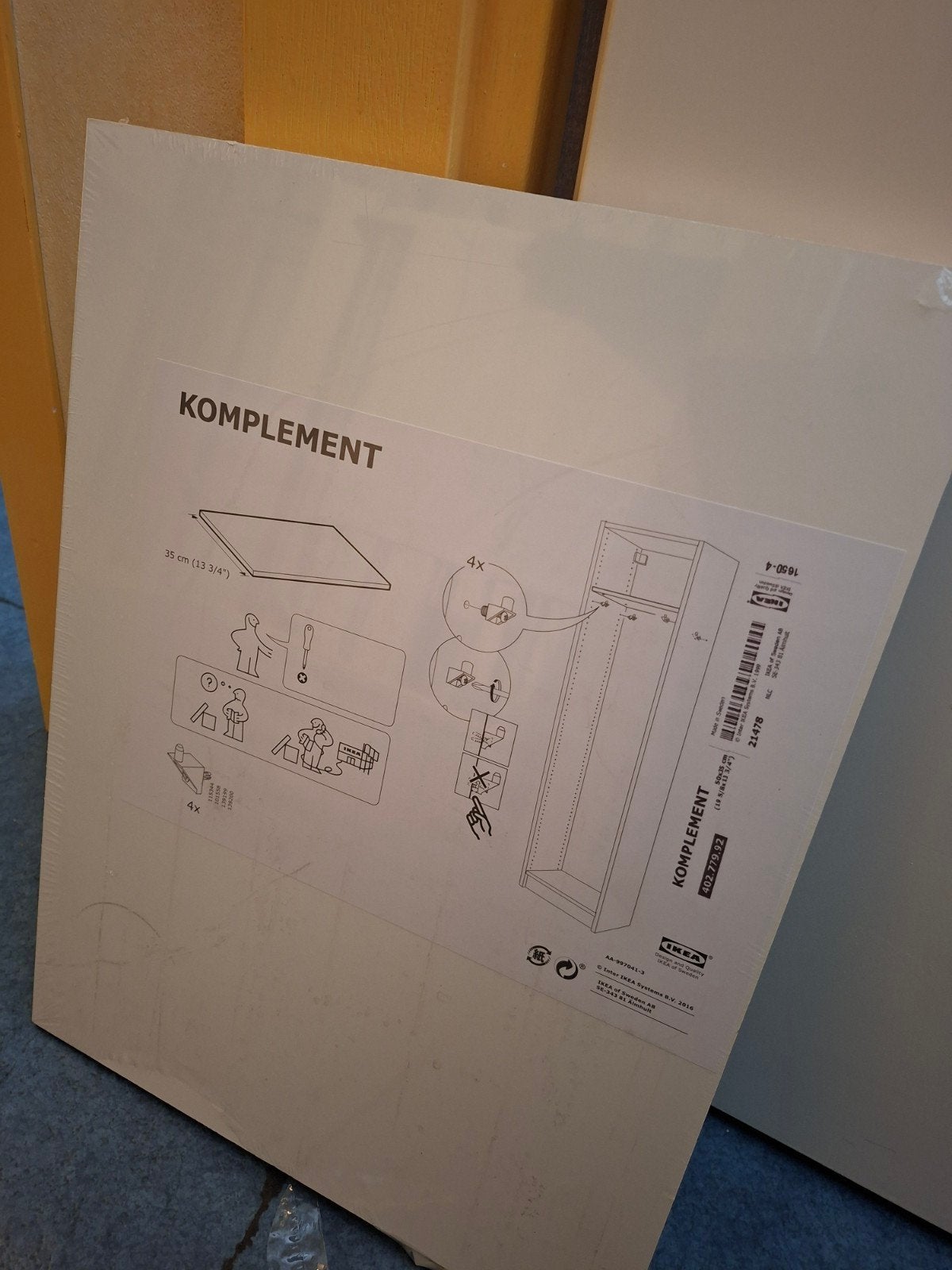 kompleet plank nieuw 35 cm diep, Huis en Inrichting, Kasten | Kledingkasten, Ophalen, Nieuw, 50 tot 100 cm, Minder dan 100 cm
