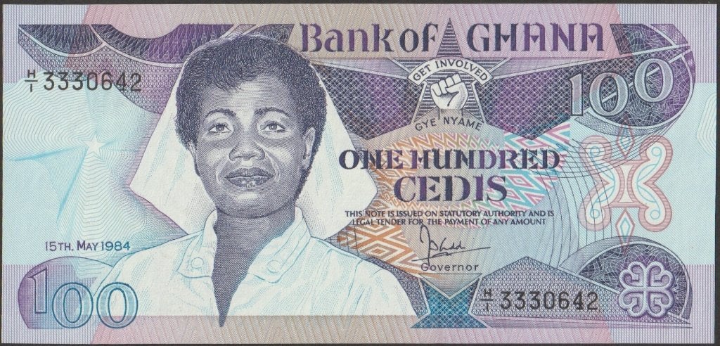 Ghana 100 cedis 1984 UNC p.26a (# 754), Verzenden, Overige landen, Los biljet