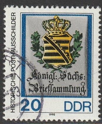 DDR 1990 3303 Saksische post, Gest, Ophalen of Verzenden, DDR, Gestempeld
