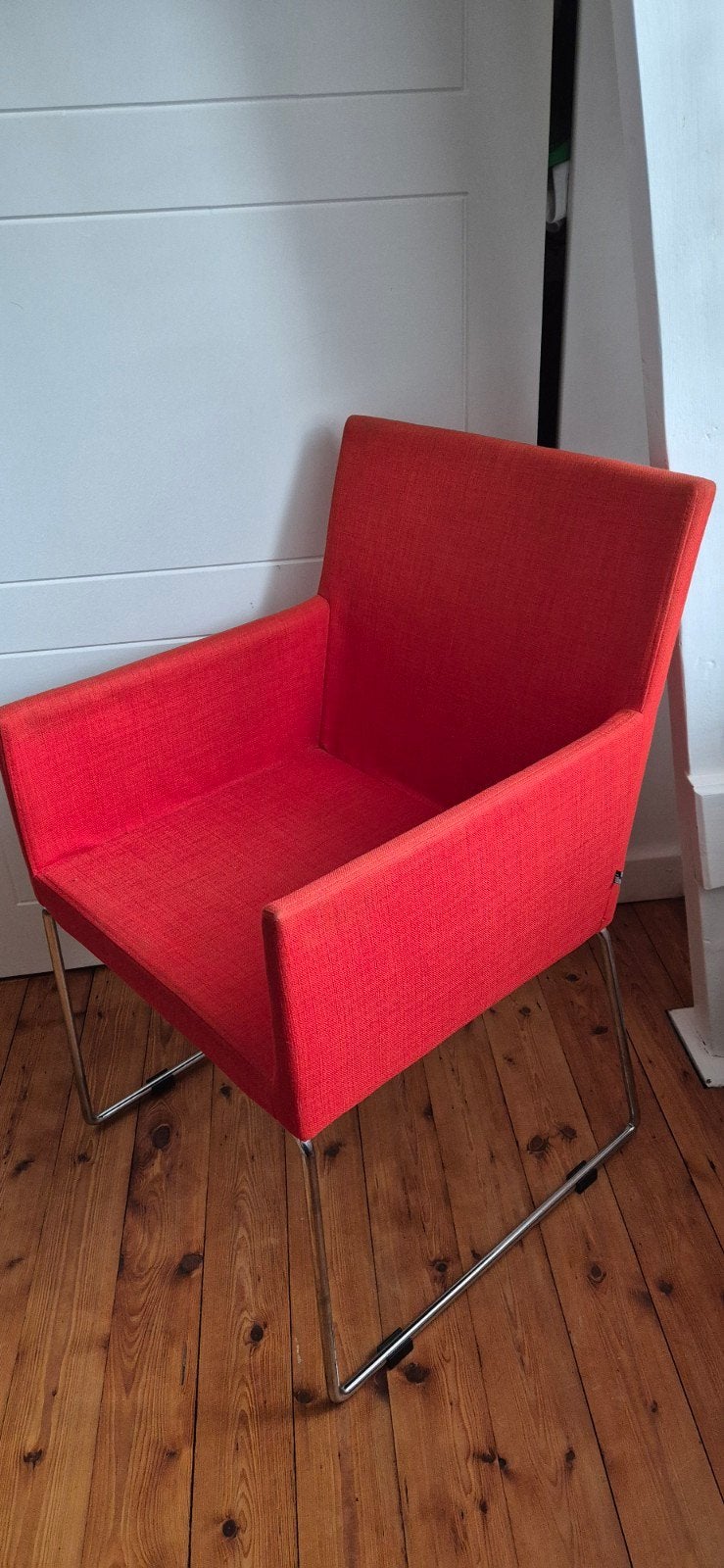 Eetkamerstoel van Loods 5 (3x grijs & 3x rood), Ophalen, Gebruikt, Overige kleuren, Vijf, Zes of meer stoelen