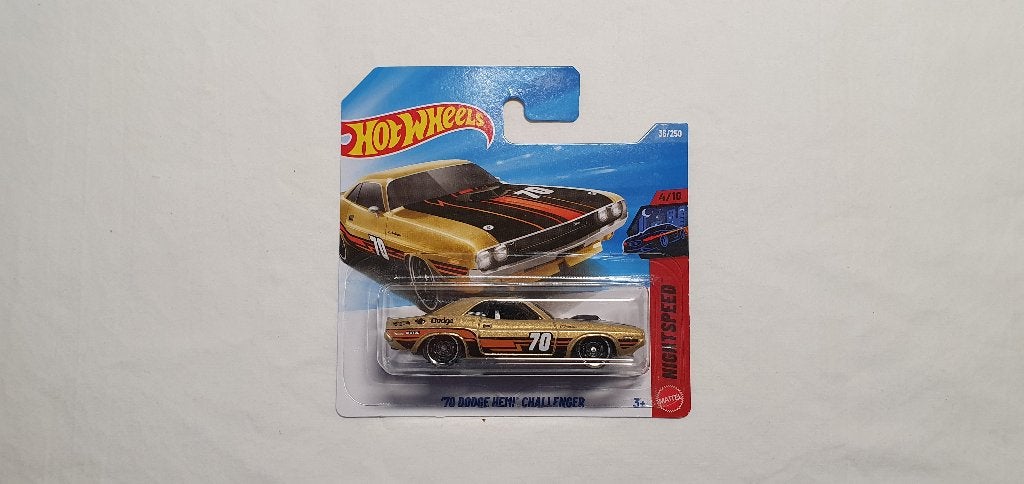 Hot Wheels 70 Dodge Hemi Challenger gold, Ophalen of Verzenden, Nieuw, Auto