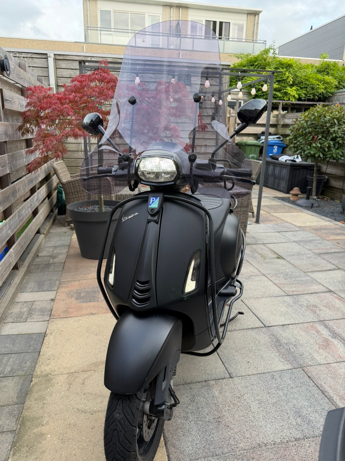 Vespa spint 2019 blauw kenteken, Ophalen, Zo goed als nieuw, Benzine, Maximaal 25 km/u