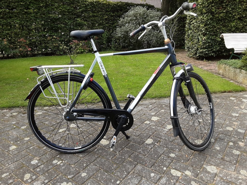 Mooie Gazelle Eclipse herenfiets 61 cm, Ophalen, Versnellingen, Zo goed als nieuw, 57 tot 61 cm