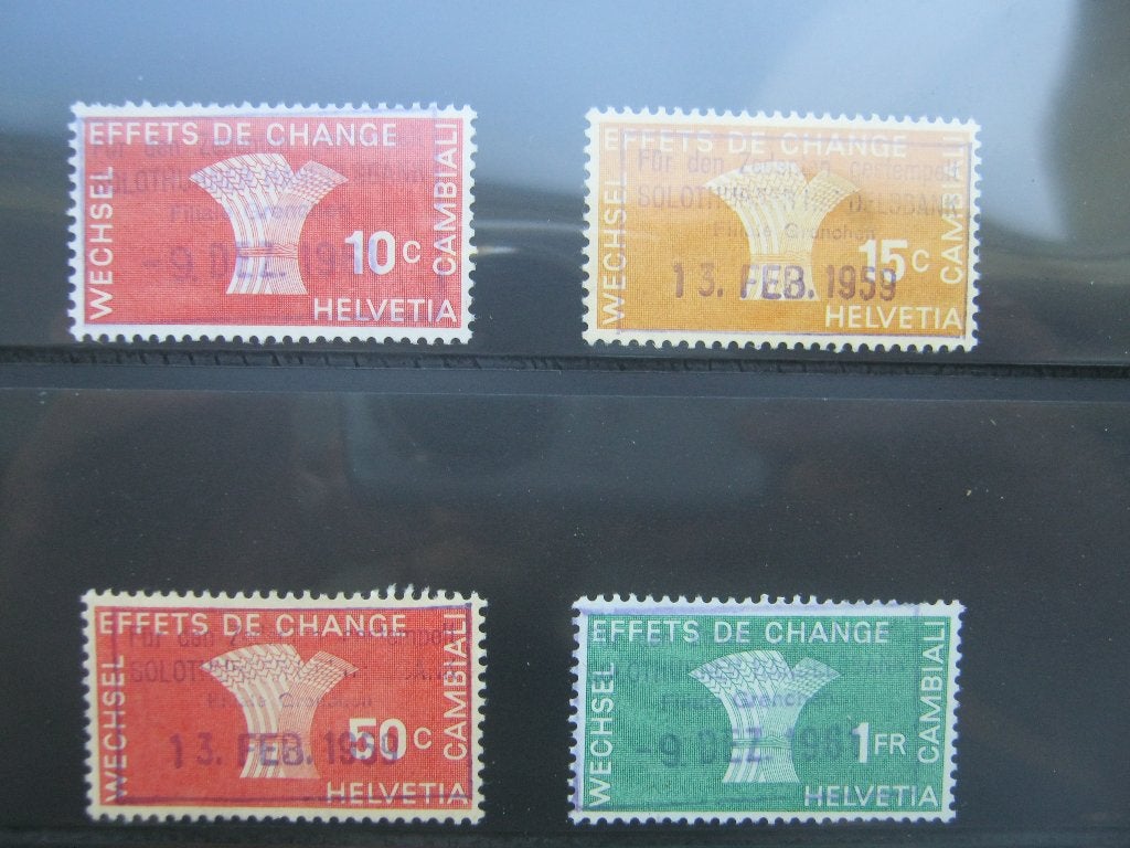 Belastingzegels Zwitserland gestempeld, Postzegels en Munten, Verzenden, Gestempeld