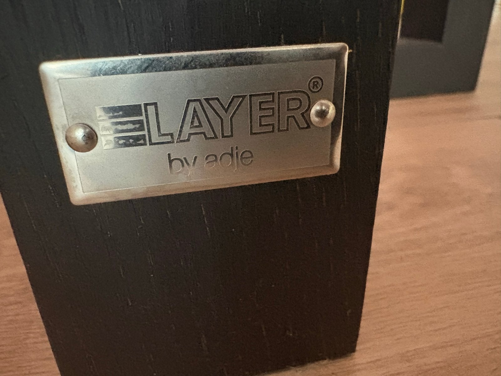 Stijlvolle Vloerlamp 'LAYER by Adje' met Dimmer, Zo goed als nieuw, 150 tot 200 cm, Hout, E27 (groot)