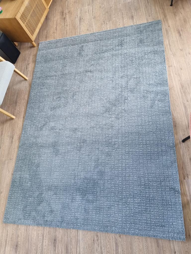 Ikea Langsted Vloerkled 170x240 cm, Ophalen, Blauw, 150 tot 200 cm, 200 cm of meer