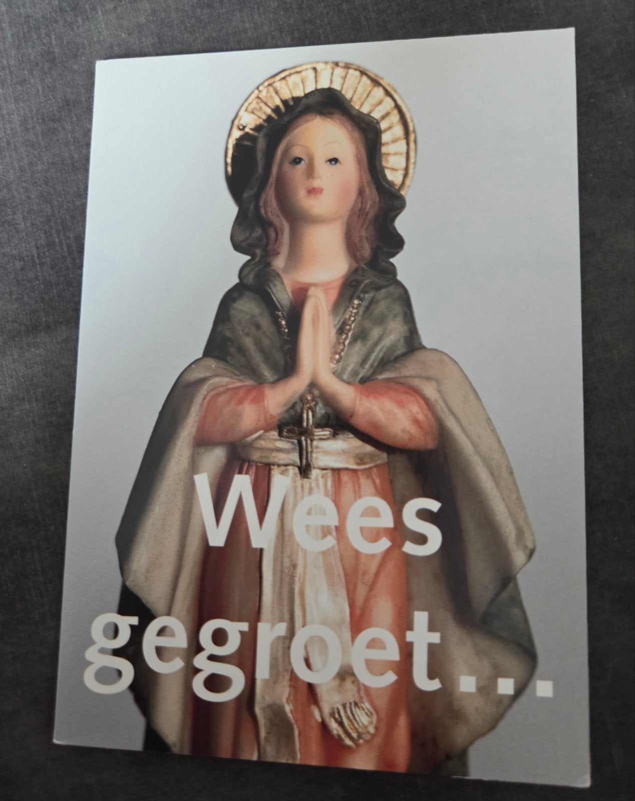 Ansichtkaart Maria 'Wees gegroet', Verzenden, 1980 tot heden, Gelopen, Overige thema's