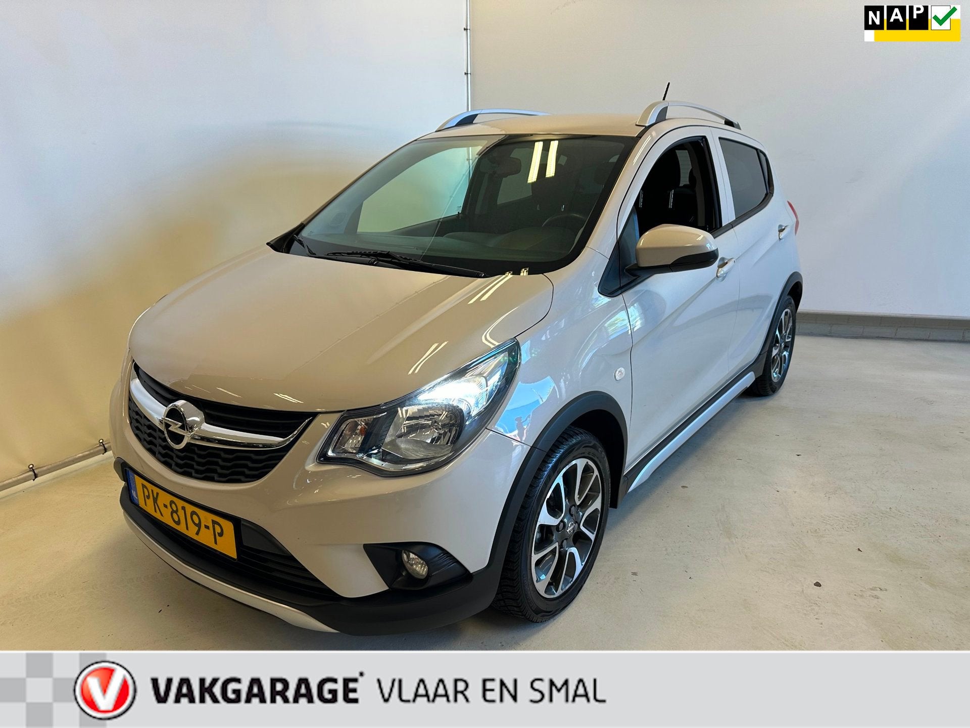 Opel KARL 1.0 Rocks Online Edition 1e eigenaar netjes en goe, Auto's, Stof, Gebruikt, 23 km/l, Origineel Nederlands