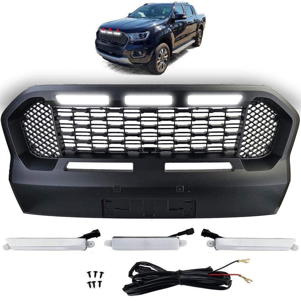 Embleem Loze Zwarte Performance Grill Led Voor Ford Ranger T