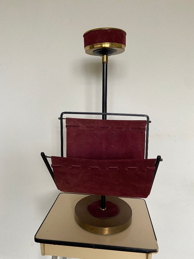 Mid Century Tijdschriftenrek/Rookzuil/Hollywood Regency, Antiek en Kunst, Ophalen