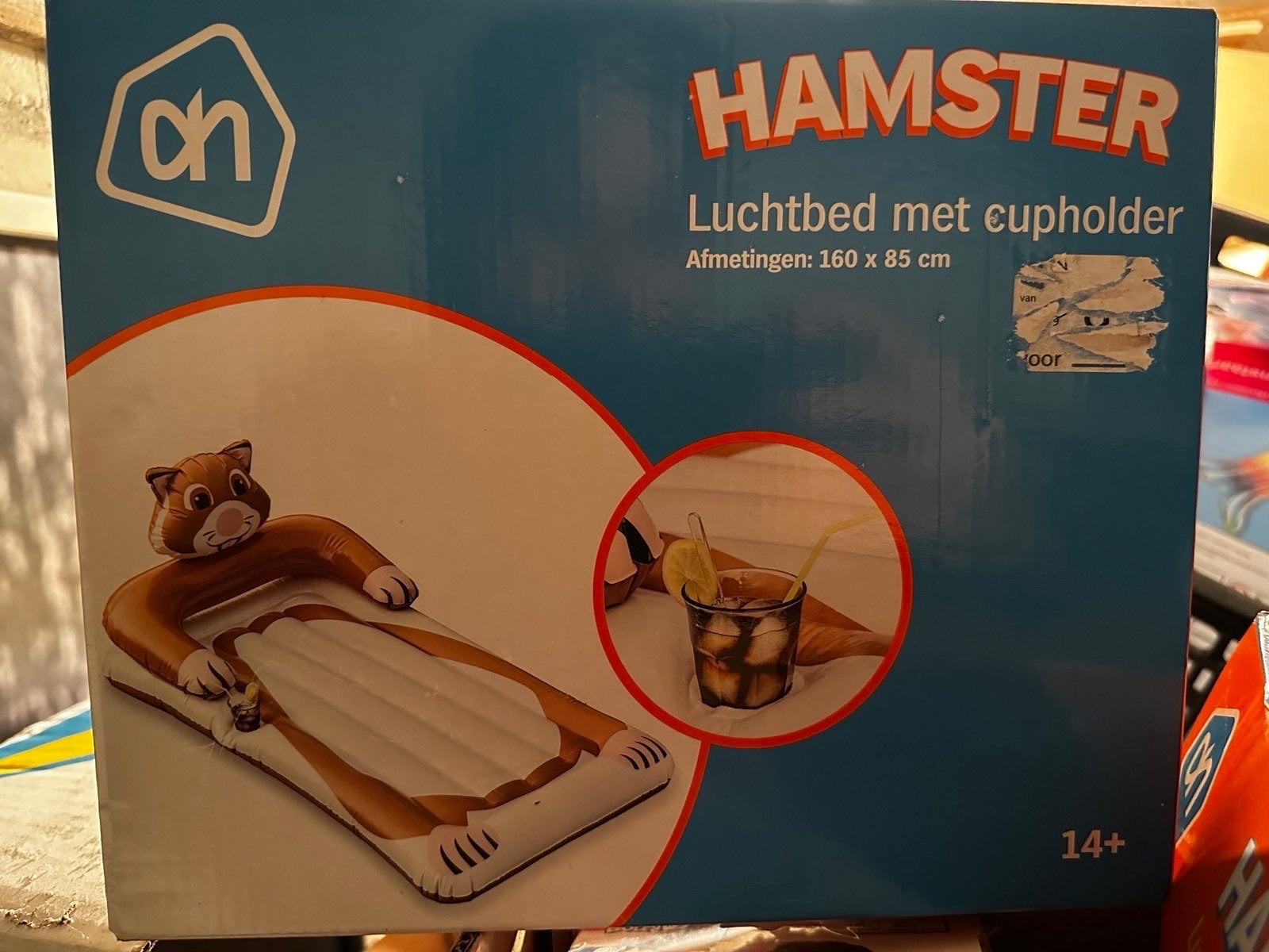 AH Hamster Luchtbed met Cupholder - Nieuw in doos, Ophalen of Verzenden, Nieuw