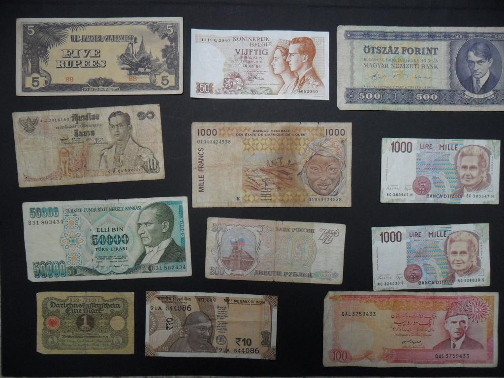 Lot wereldbankbiljetten 3, Verzenden, Buitenland, Bankbiljetten