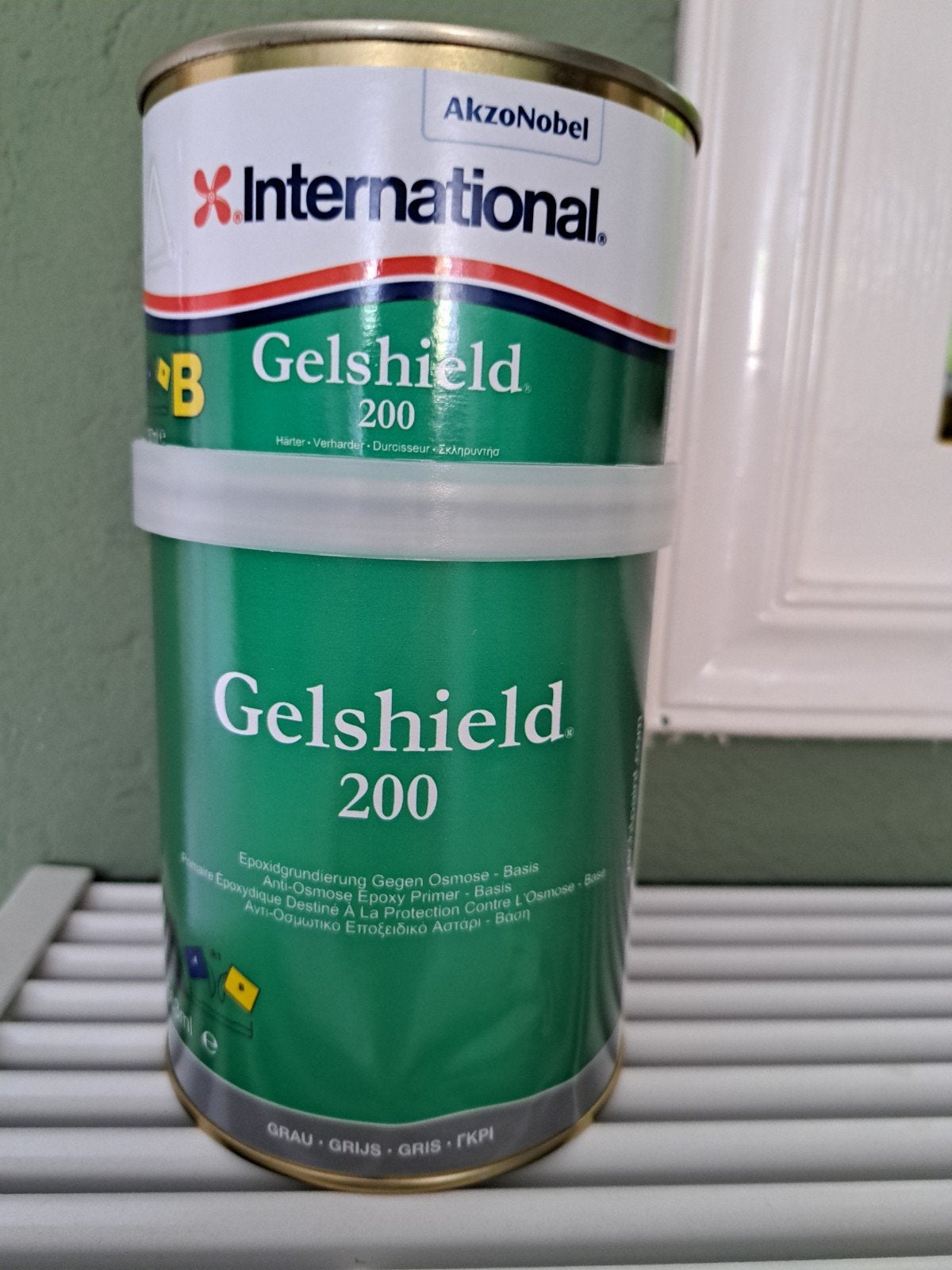 International Gelshield 200 Epoxy Primer Grijs, Nieuw, Ophalen of Verzenden, Verf, Grijs