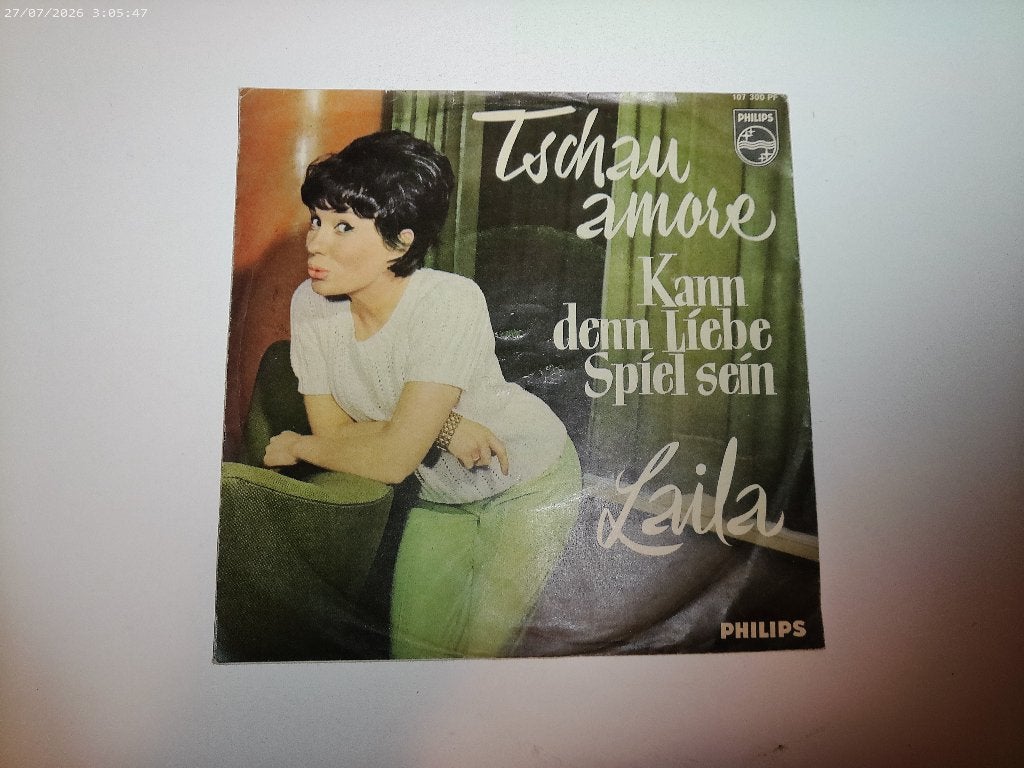 Laila - Tschau Amore / Kann denn Liebe Spiel sein, Gebruikt, Fotohoes, 7 inch, Ophalen of Verzenden