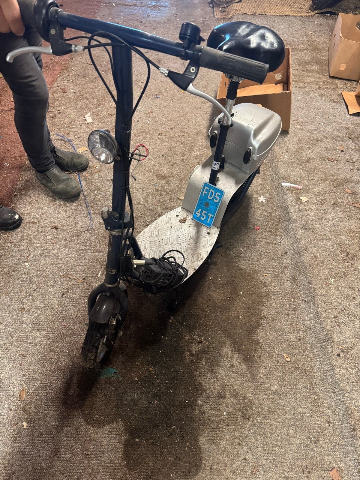 Sachs elektrische step met blauw kenteken, Fietsen en Brommers, Steps, Ophalen, Gebruikt, Elektrische step (E-scooter)