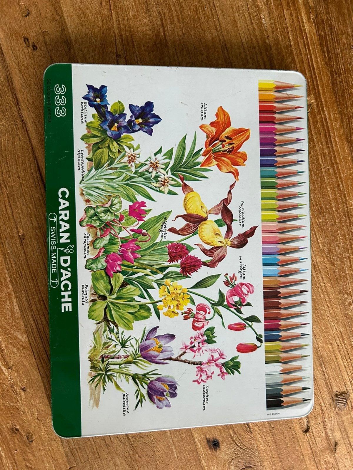 Caran d’ache vintage kleurpotloden, Hobby en Vrije tijd, Tekenen, Ophalen of Verzenden, Gebruikt, Overige typen