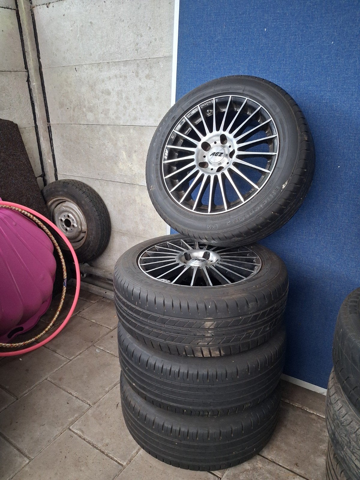 alfa Romeo   2 set 17" GT Velgen!!+ 16" AEZ 5X 110 en set 17, Ophalen, 18 inch, Velg(en), Zomerbanden