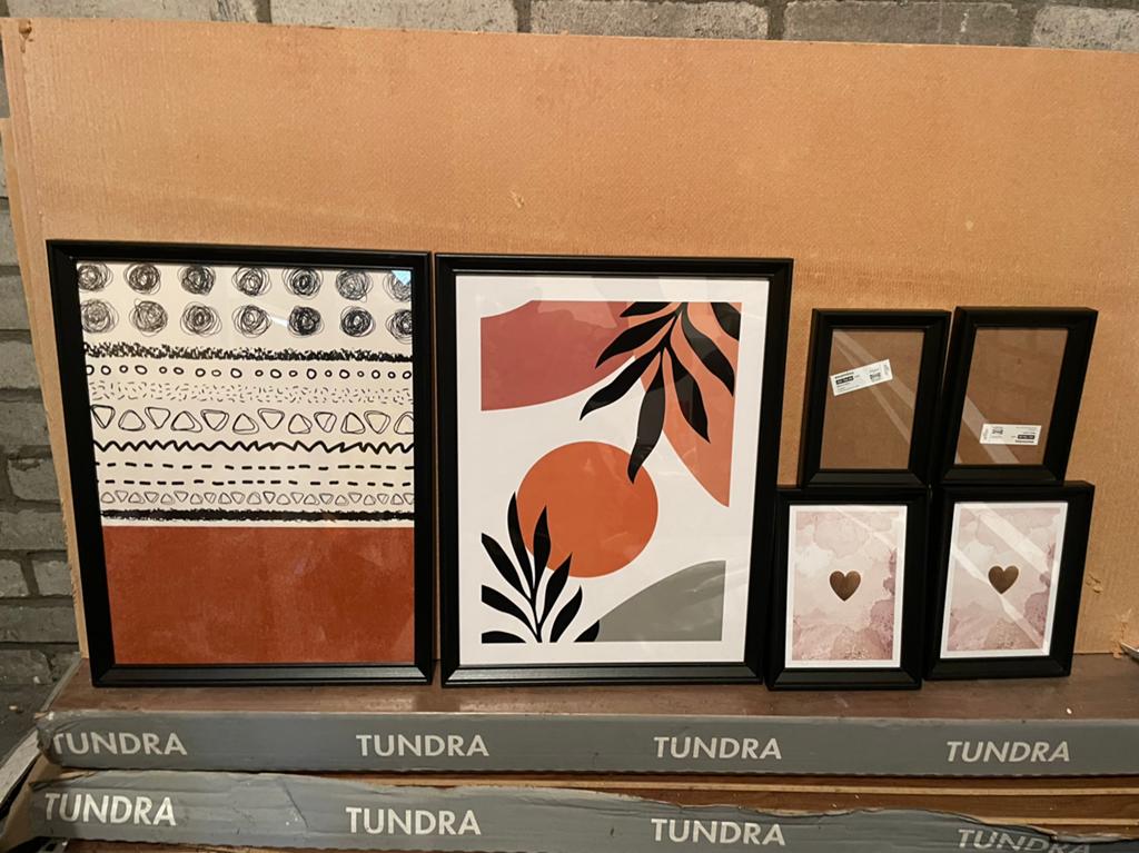 IKEA KNOPPÄNG fotolijstenset, Huis en Inrichting, Woonaccessoires | Lijsten, Ophalen, Zo goed als nieuw