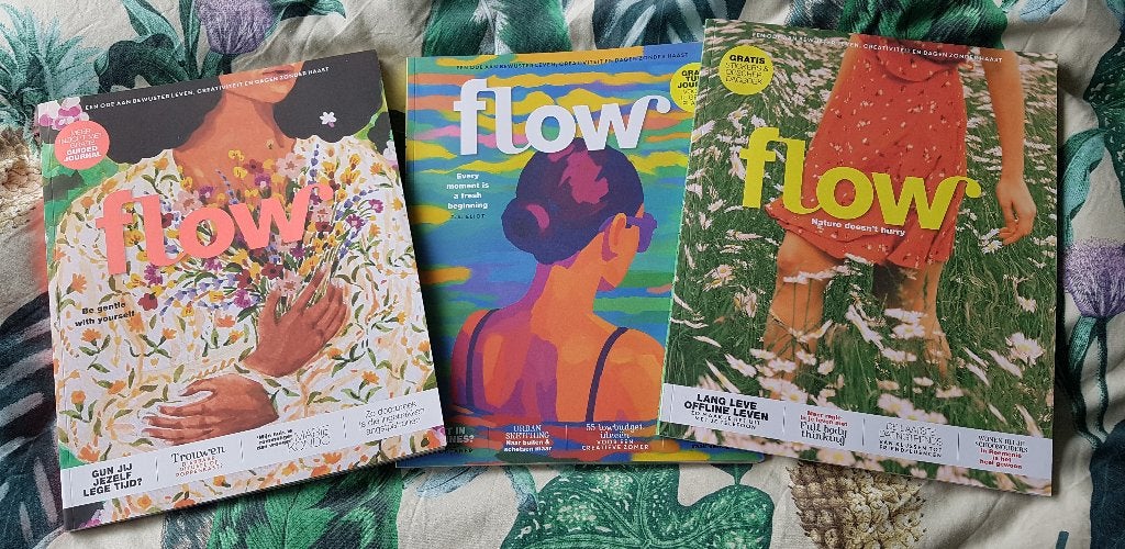 Flow magazine, laatste drie nummers 2026 met papergoodies, Boeken, Ophalen of Verzenden, Zo goed als nieuw, Damesbladen