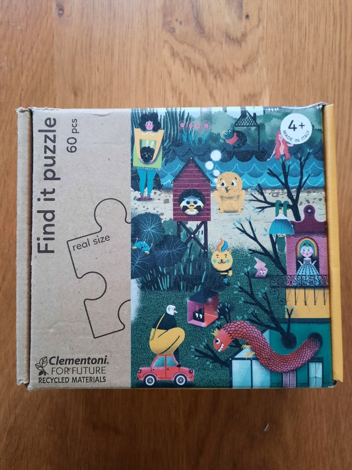 Clementoni Find It Puzzel 60 Stukjes met Kaartjes, Ophalen of Verzenden, Meer dan 50 stukjes, Zo goed als nieuw, 4 tot 6 jaar