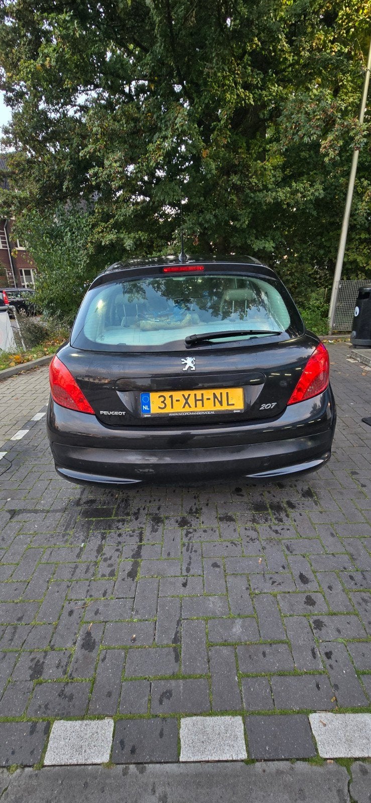 Peugeot 207 1.6 VTI 16V 5DR 2007 Zwart, Auto's, Voorwielaandrijving, 4 cilinders, Zwart, Origineel Nederlands