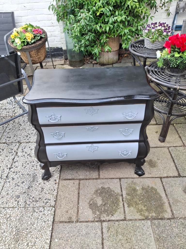 Brocante Buikkastje - Zwart/Grijs, Ophalen