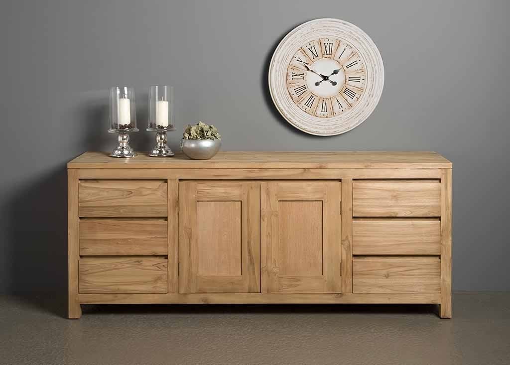 *ACTIE* Dressoir Corona Teak Hout Gratis Bezorging (4), Huis en Inrichting, 150 tot 200 cm, Teakhout, Ophalen of Verzenden, Dressoir KastTeak Hout Woonprogramma Gratis Bezorging