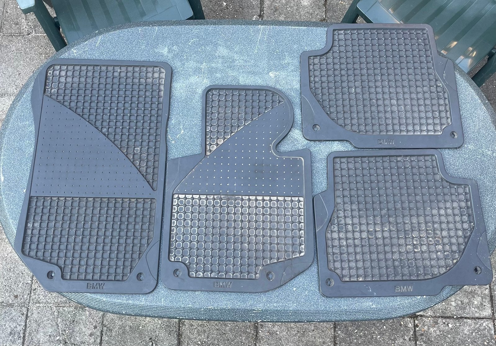 Originele Rubberen matten set voor bmw e36, Auto-onderdelen, Ophalen, BMW