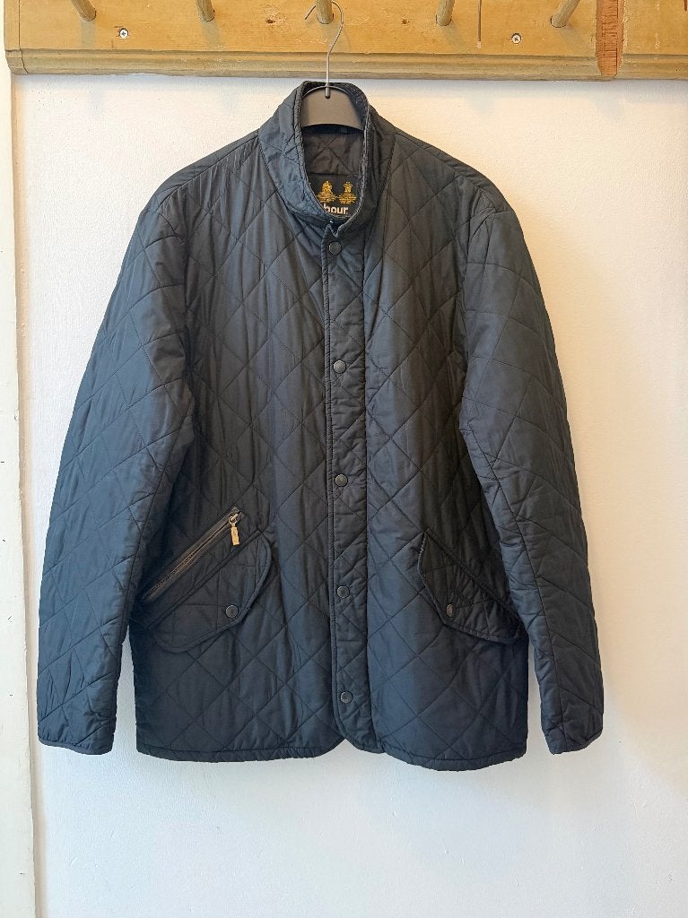 Barbour klassieke jas M blauw, Ophalen of Verzenden, Zo goed als nieuw, Blauw