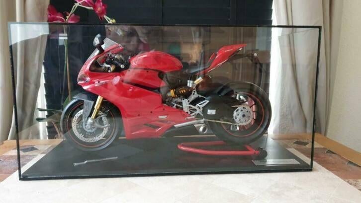 Vitrine van glas voor Ducati motorfietsen 1:4 NIEUW, Nieuw, Info@terraglas.nl, Terraglas, Nieuwendijk