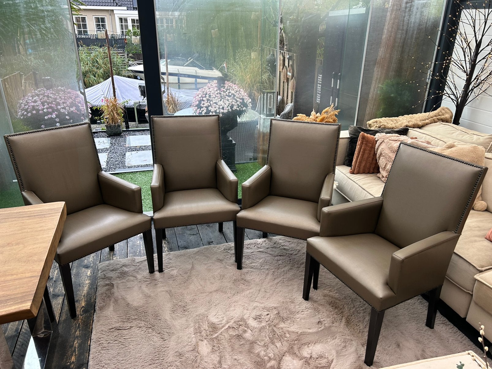 4 Originele ERIC KUSTER Eetkamerstoelen. ZGAN., Ophalen, Zo goed als nieuw, Overige kleuren, Vier