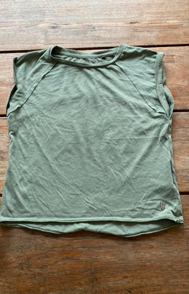 Groen mouwloos T-shirt van Sister, maat XS, Ophalen of Verzenden, Zo goed als nieuw, Zonder mouw, Maat 34 (XS) of kleiner