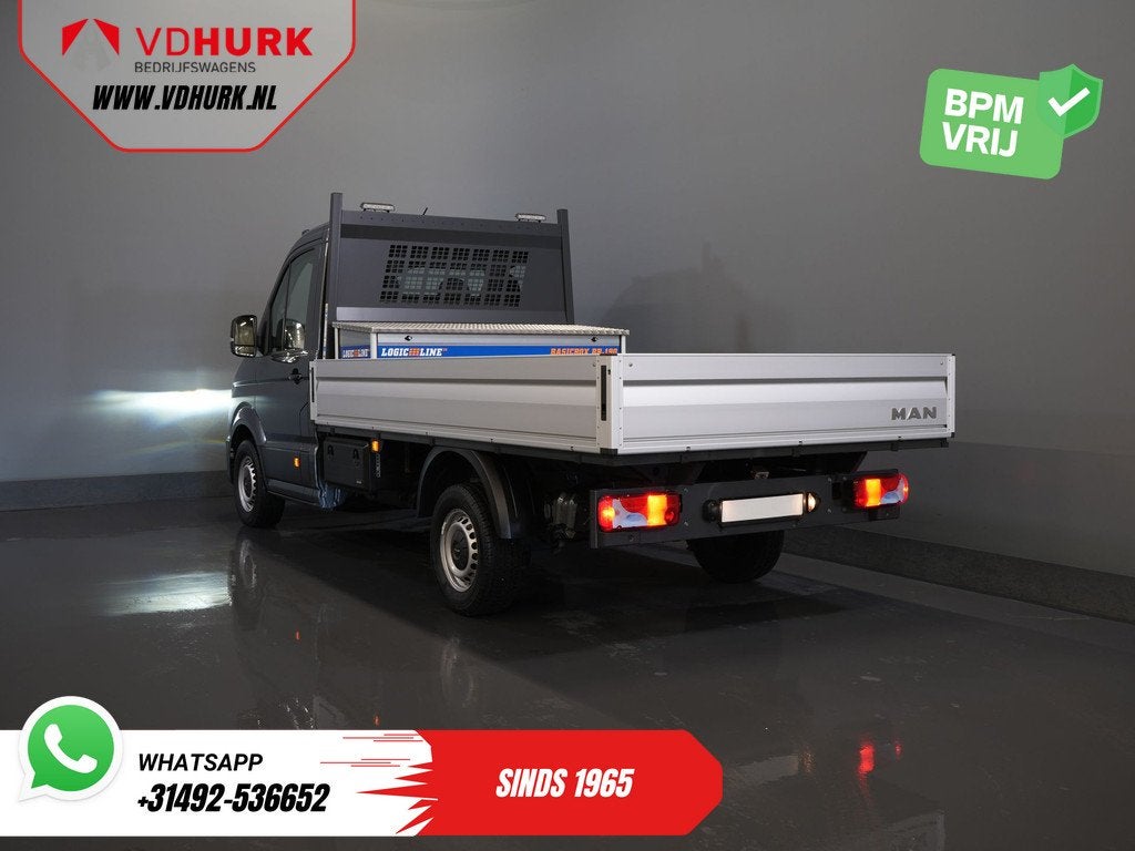 Volkswagen Crafter (MAN TGE) 2.0 DSG Aut. Open Laadbak 340x2, Auto's, Bestelauto's, 1730 kg, Stof, Gebruikt, 4 cilinders