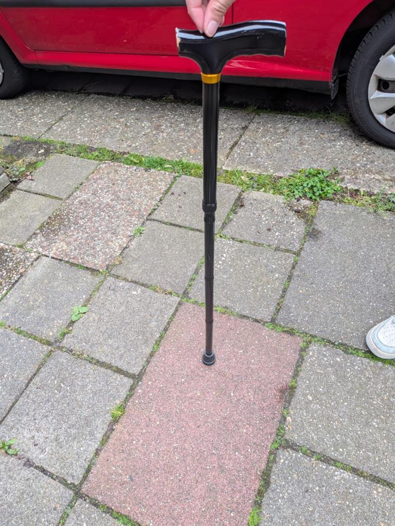 Opvouwbare wandelstok, Diversen, Wandelstokken, Ophalen, Opvouwbaar, Zo goed als nieuw