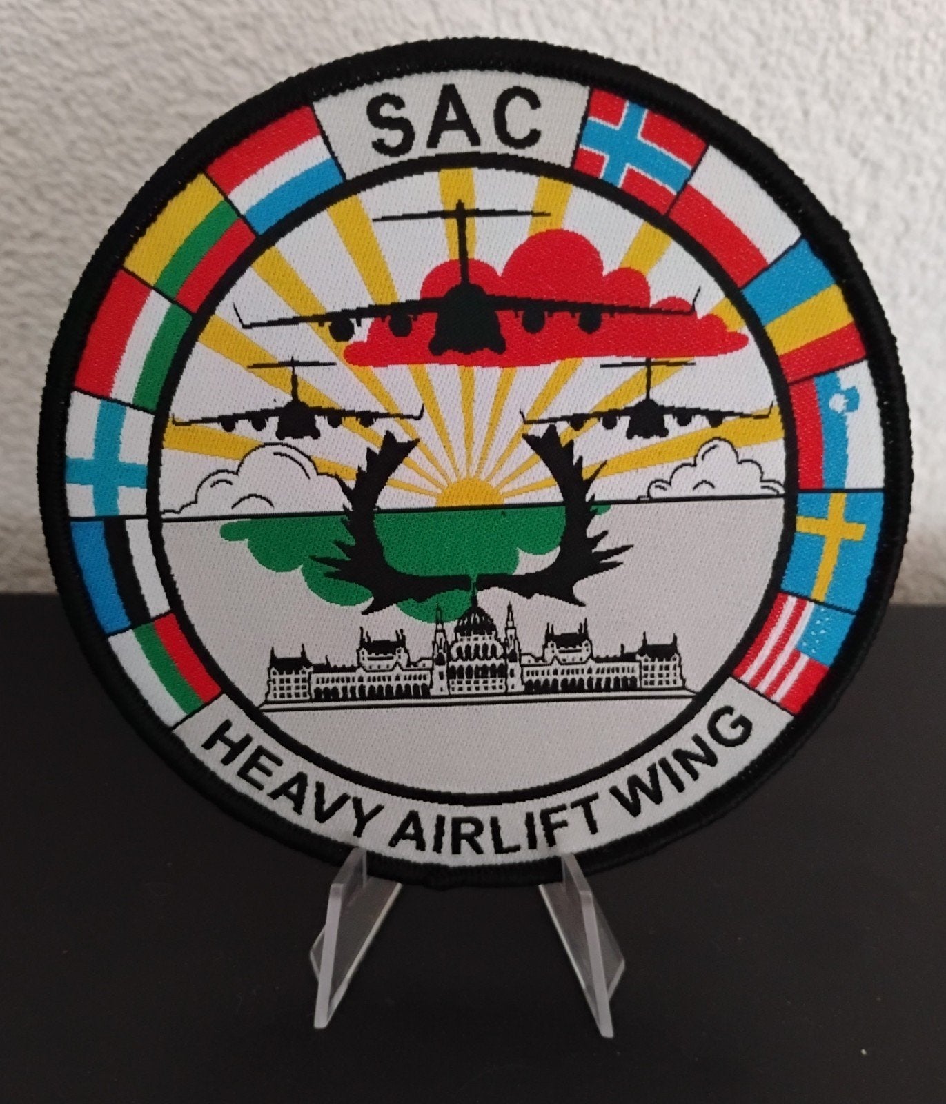Patch - Heavy Airlift Wing - Strategic Airlift Capability, Verzenden, Zo goed als nieuw, Patch, Badge of Embleem
