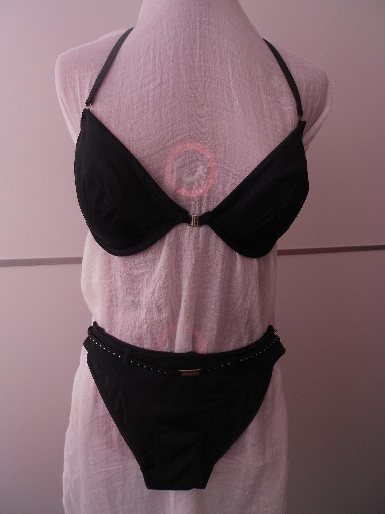 Zwarte bikini - maat 38D, Kleding | Dames, Zwart, Ophalen of Verzenden, Zo goed als nieuw, Censored