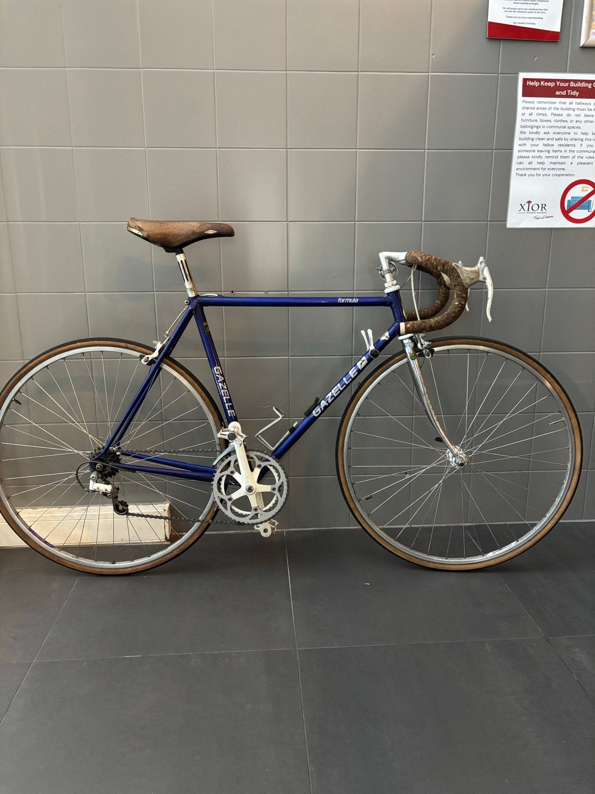 Gazelle Blauw Formule Racefiets - Vintage Stijl, Fietsen en Brommers, Ophalen, Staal, Heren, Zo goed als nieuw