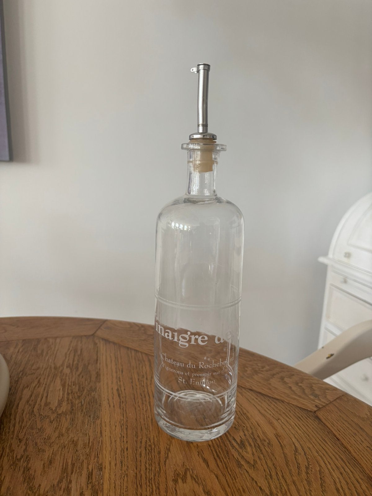 Rivièra Maison Vinaigre Fles – 33 cm – Ongebruikt, Verzenden, Zo goed als nieuw, Glas, Overige stijlen