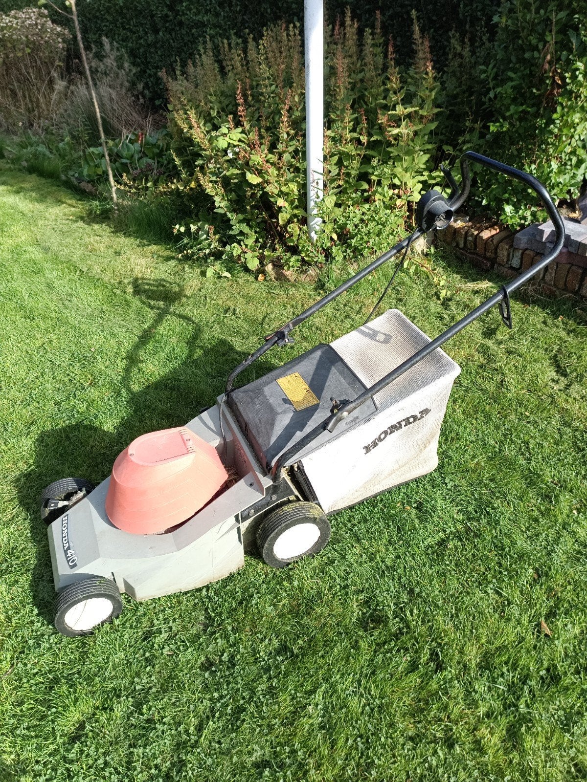 Honda 410 elektrische grasmaaier met opvangzak, Ophalen, Cirkelmaaier, Honda, Gebruikt