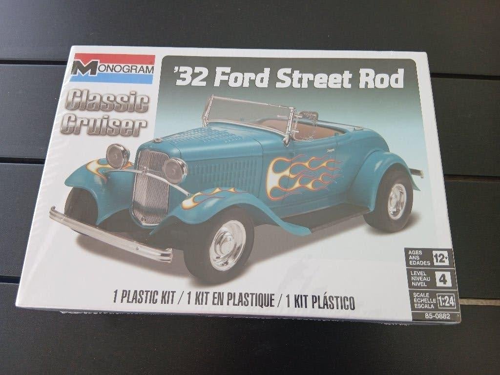 1932 Ford Street Rod , Monogram1/24, nieuw in doos in folie!, Auto, Groter dan 1:32, Nieuw, Ophalen of Verzenden