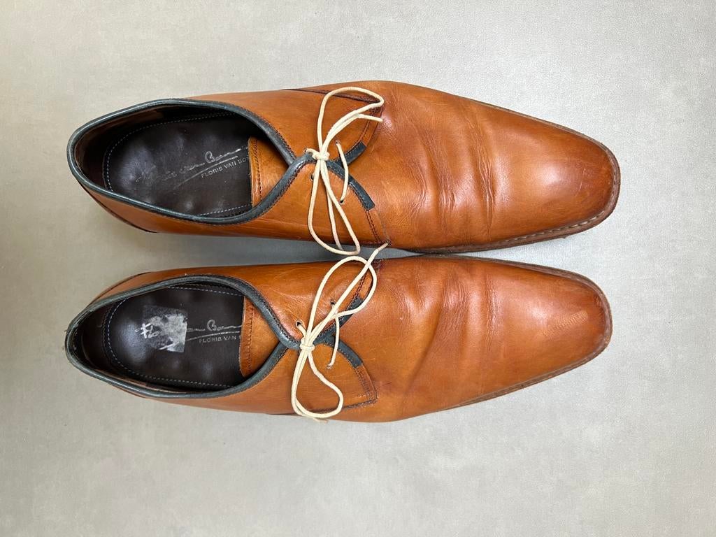 Floris van Bommel veterschoenen maat 41, Ophalen of Verzenden, Gedragen, Bruin, Veterschoenen