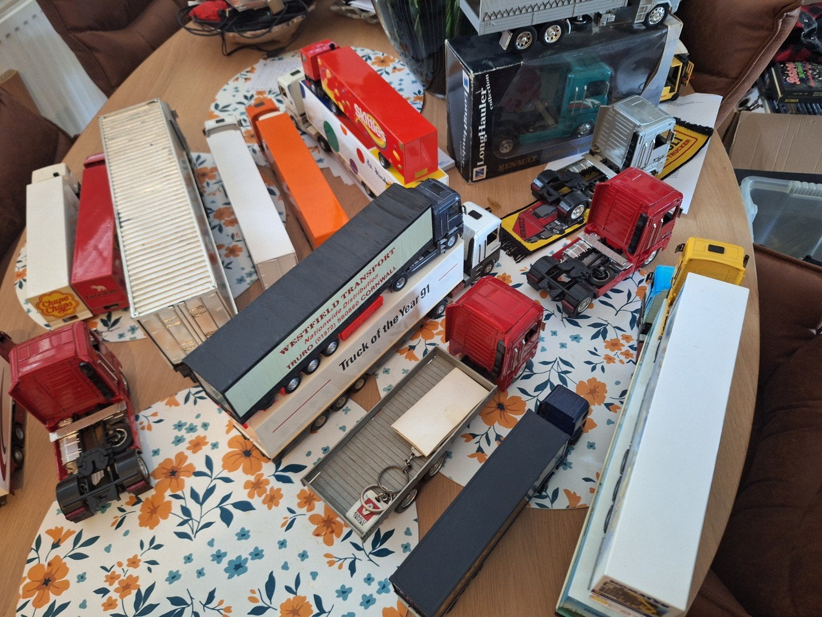 Grote collectie miniatuur vrachtwagens, Ophalen, Gebruikt