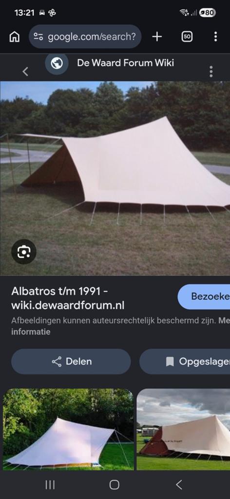 De waard Albatros, Caravans en Kamperen, Tenten, Ophalen