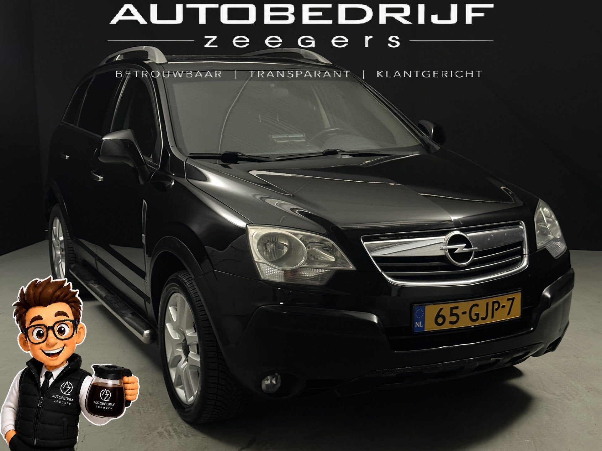 Opel Antara 2.4-16V Temptation *AC*Heatseat* (bj 2008), Auto's, Electronic Stability Program (ESP), Gebruikt, 4 cilinders, Zwart